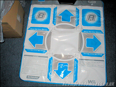 The DDR Dance Mat Wii Version