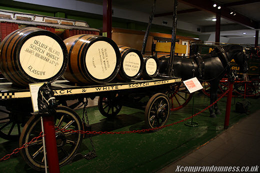 Barrels of alchohol.