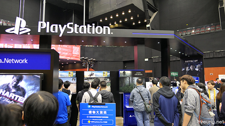 Playstation booths.