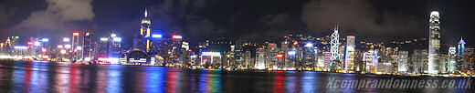 Victoria Harbour opposite Tsim Sha Tsui.