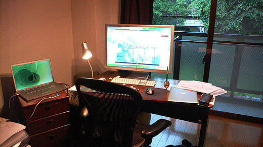 Shinkai's new flat.