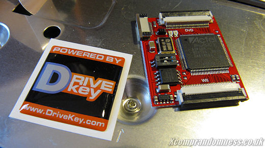 Close-up shot of the DriveKey chip.