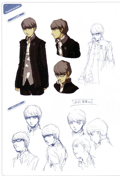 Early Persona 4 Designs | LH Yeung.net Blog - AniGames