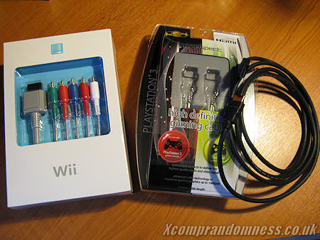 Component Wii and HD Cables.