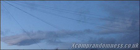 Early Spring evening skies.