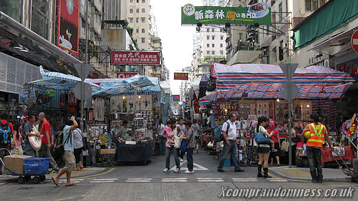 The market stalls.