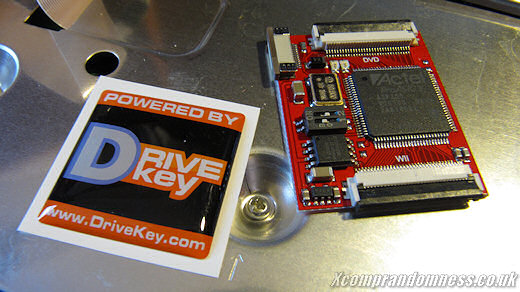 Close-up shot of the DriveKey chip.