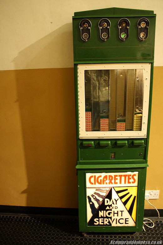 Old cigarette machine.