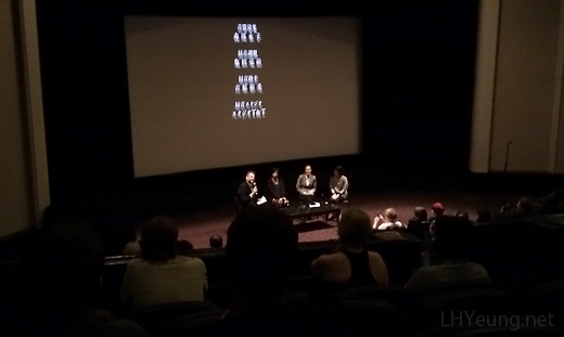 Jonathan Clements, Shuko Yokoyama and Yumi Satou on stage.