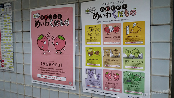 Don't be an annoying fruit in Japanese trains
