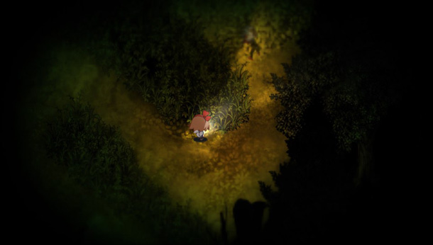 yomawari night alone disctracing dog