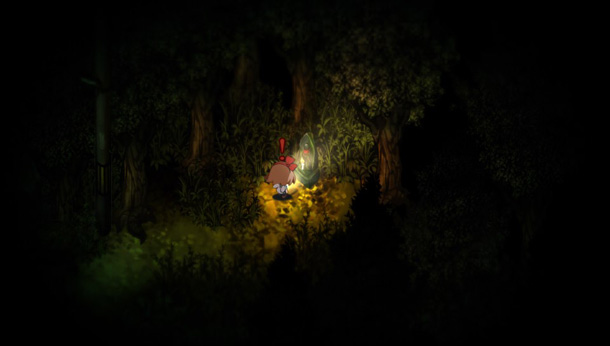 yomawari night alone disctracing dog