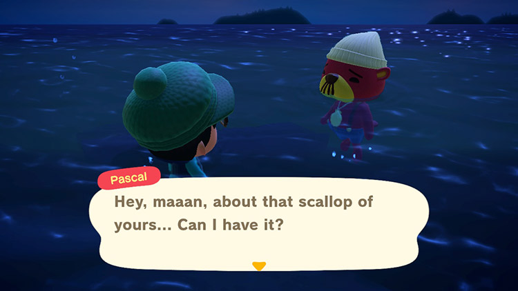 Pascal gives you pearls when you have a scallop.