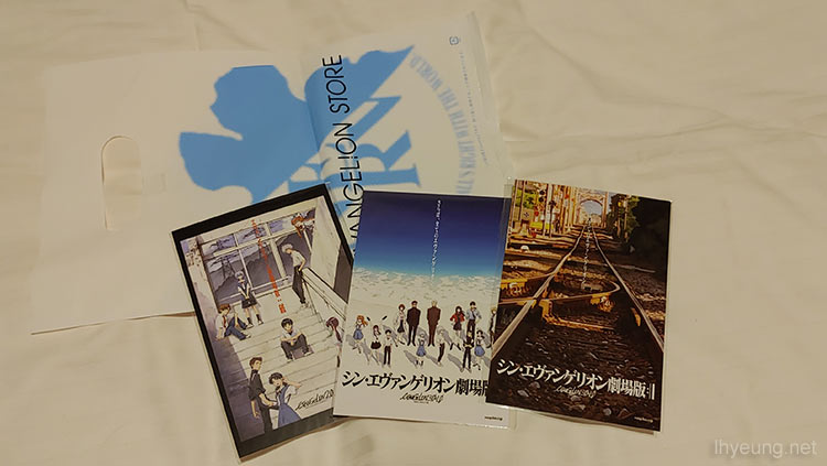 Evangelion postcards.