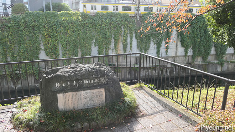 Spot where a water supply channel from the Edo era used to be.