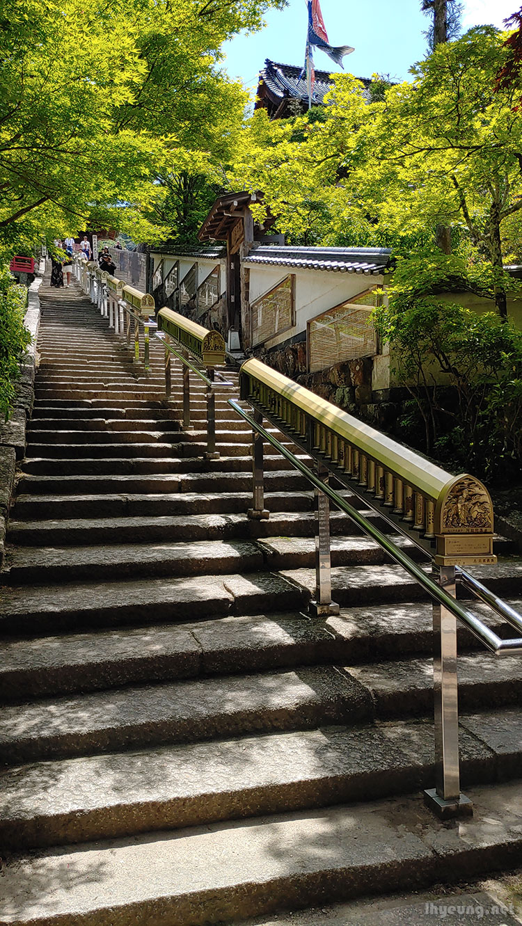 Stairs up to the caves weren't so taxing.