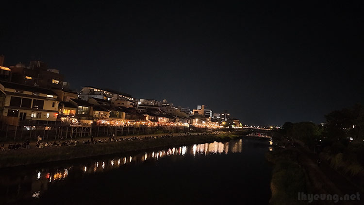 Going for a walk along Kamo River.