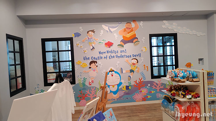 Doraemon Undersea Devil remake movie promo at the store. Doraemon Undersea Devil remake movie promo at the store.