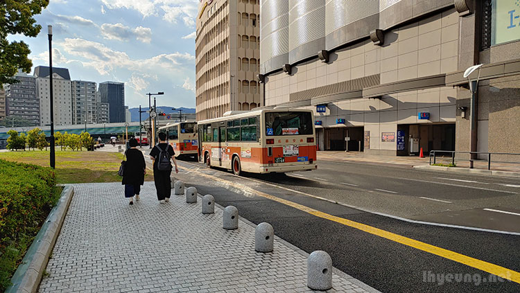 Sunset at Hiroshima Station.