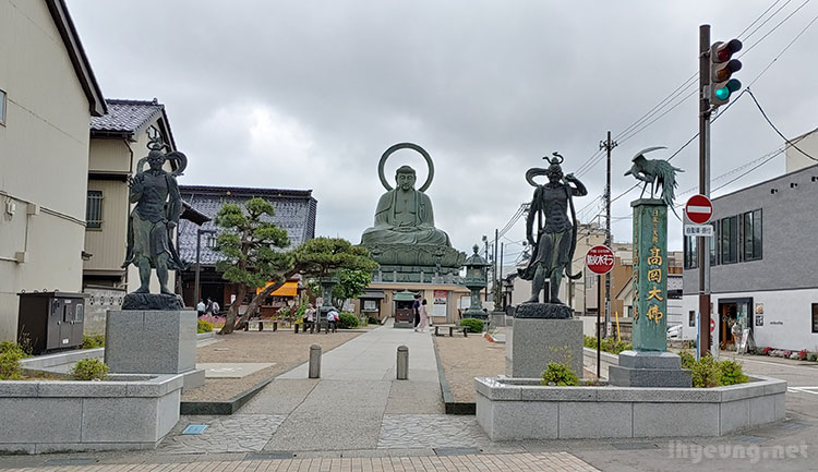 One of Japan's Great Buddha statues at Takaoka Great Buddha Temple One of Japan's Great Buddha statues at Takaoka Great Buddha Temple