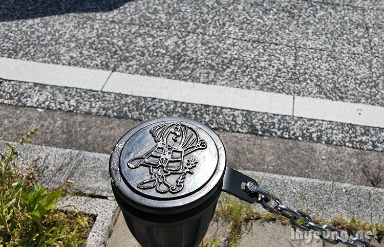 Railings get a bit of artistic touch. Railings get a bit of artistic touch.