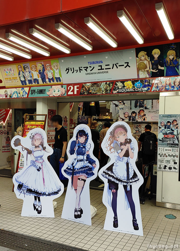 Gridman Universe popup stall at Volks, Akiba.