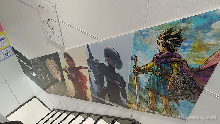 Stairs to SE merch floor in Animate, Akiba