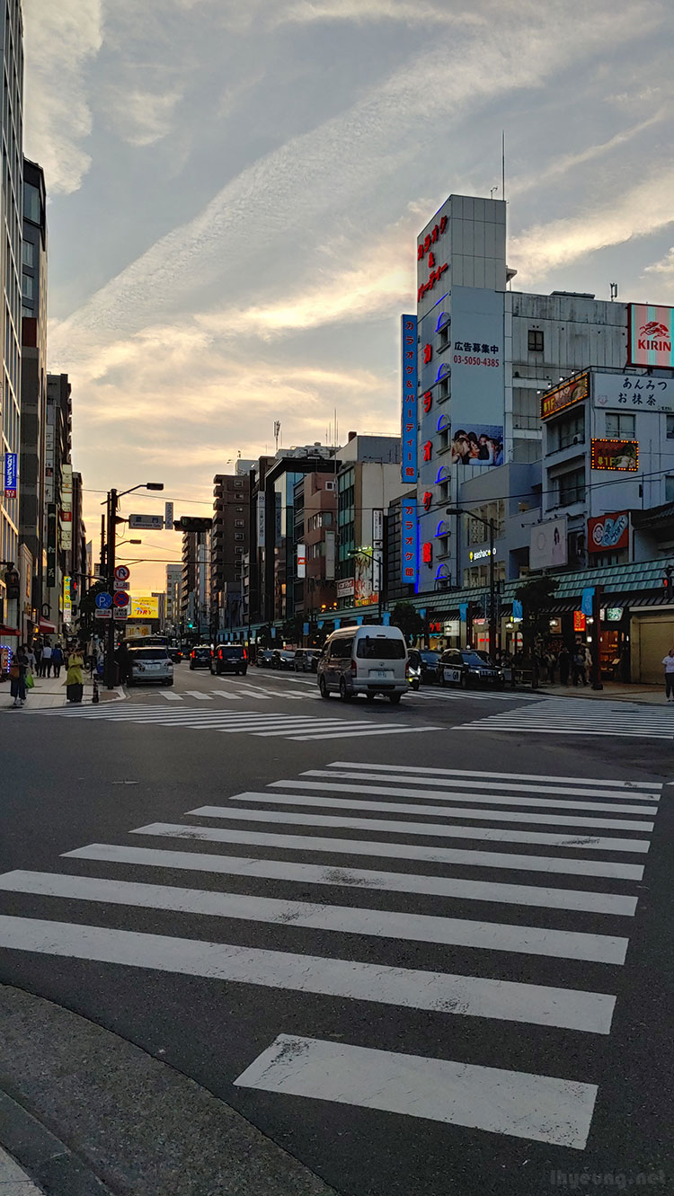 Sun was setting.